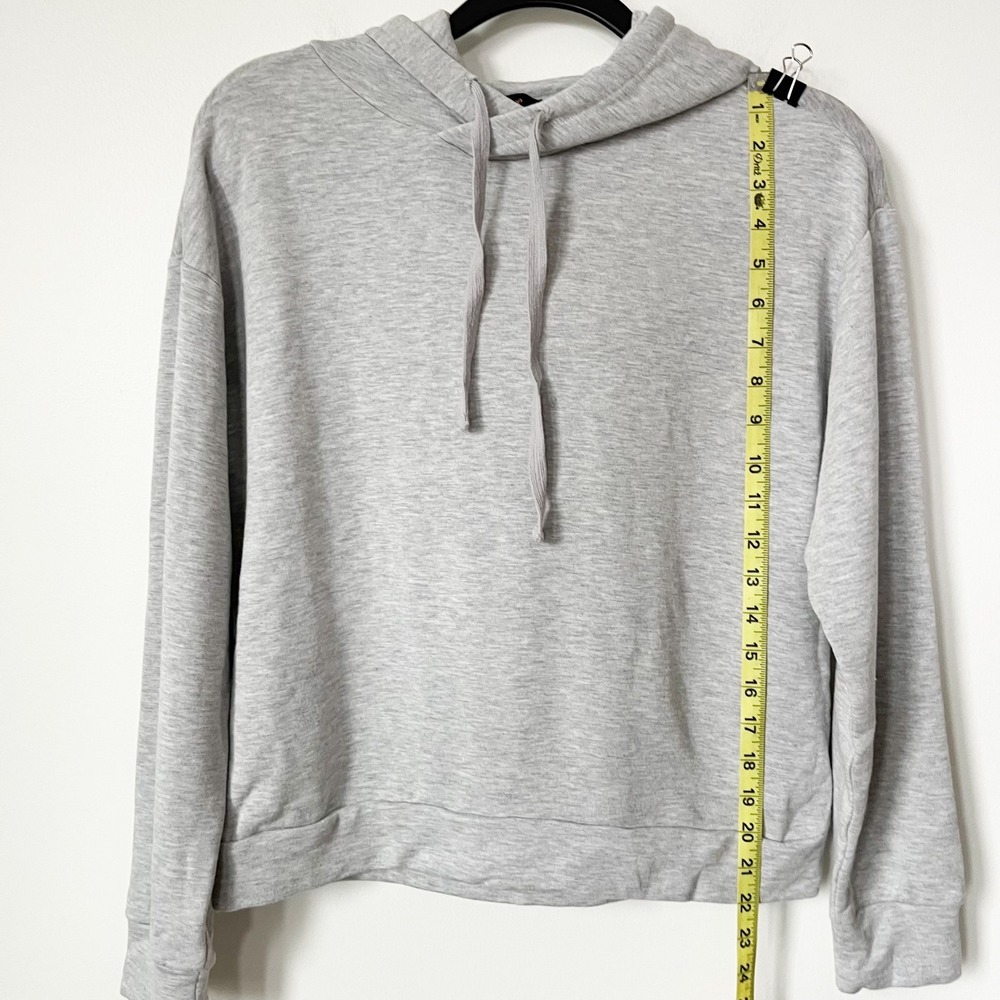 Quince Supersoft Fleece Pullover Hoodie Heather Gray Womens Small - Picture 5 of 11